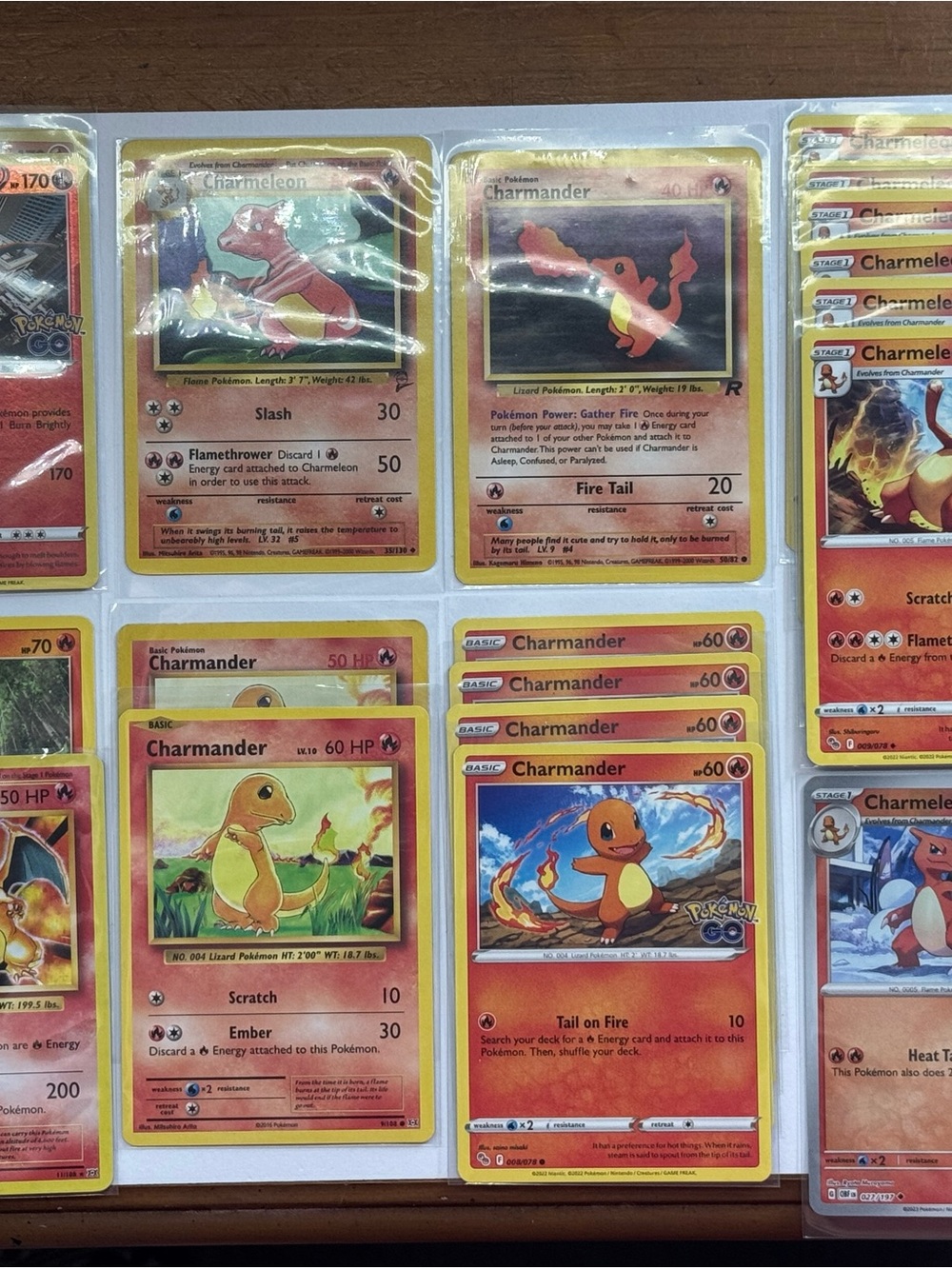 Charmander Pokémon Card Lot - Red/Yellow